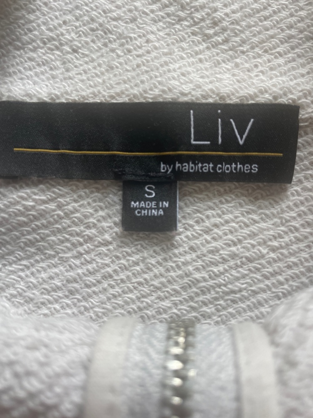 LIV by habitat cream colored Full Zip  Swing Jacket Small - Picture 3 of 9